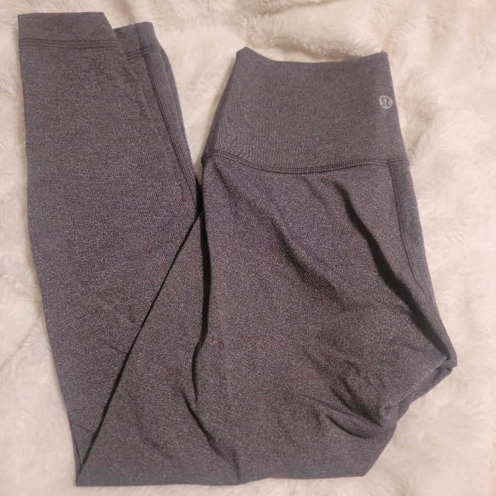 Lululemon Gray Cropped High Leggings